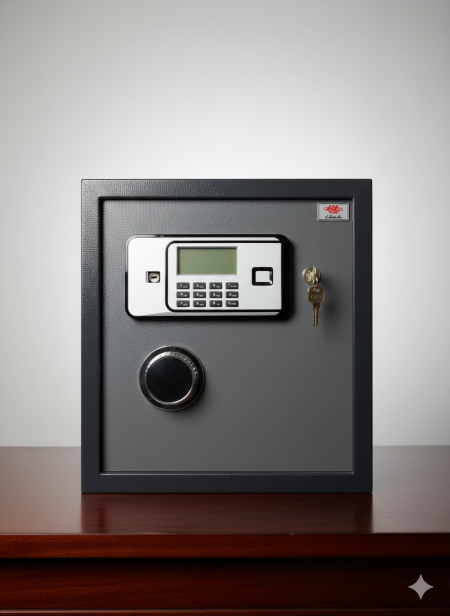 تحتاج إلى مساحات شاسعة لتمتلك أماناً فائقاً. صُممت خزنة الـ 40 إنش لتكون الشريك المثالي في منزلك أو مكتبك الخاص، حيث تمنحك القوة الفولاذية والخصوصية المطلقة في حجم مدمج يتناسب بذكاء مع أثاثك العصري.