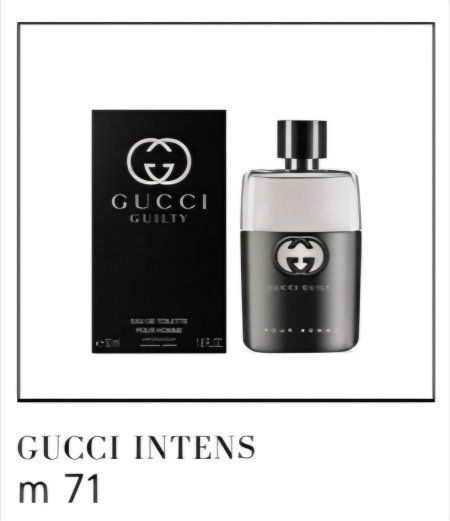 تجاوز حدود المألوف مع Gucci Guilty Intense! ✨🖤 جاذبية مطلقة اكتشف العطر الذي يجسد روح التحرر والجرأة، بمزيج شرقي خشبي مذهل يجمع بين انتعاش الليمون الإيطالي ودفء الهيل مع قلب غني باللافندر وقاعدة عميقة من الباتشولي وخشب الأرز. حضور مغناطيسي يمنحك هالة من الثقة والتميز التي تأسر الحواس في كل ليلة.