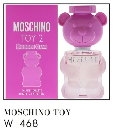 رائحة السعادة في زجاجة وردية! ✨ الـ أضيفي لمسة من المرح إلى يومك مع عطر Moschino Toy 2 Bubble Gum. مزيج لا يُقاوم يجمع بين حلاوة العلكة ورقة الزهور ليمنحك حضوراً ملفتاً ومبهراً في كل لحظة.