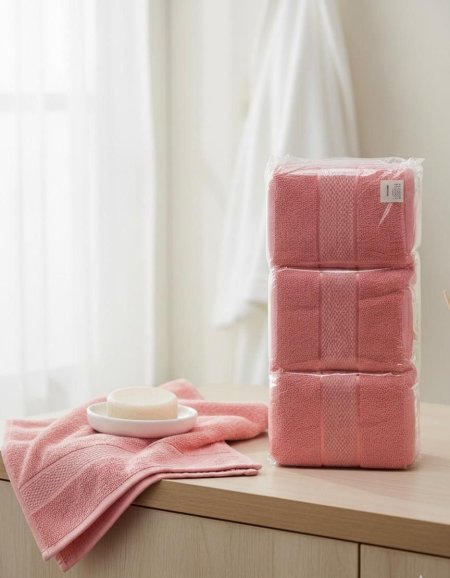 مناشف قطن هادئ، نعومة عالية وامتصاص ممتاز 💙 6 قطع بـ 100 شيكل