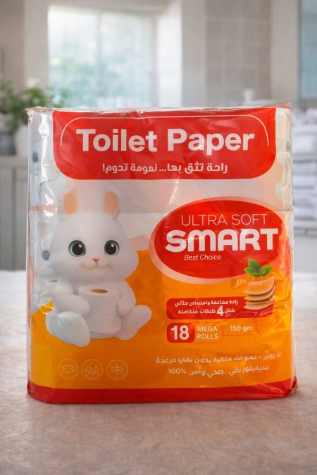 ورق تواليت ألترا سوفت سمارت – 18 رول (4 طبقات)