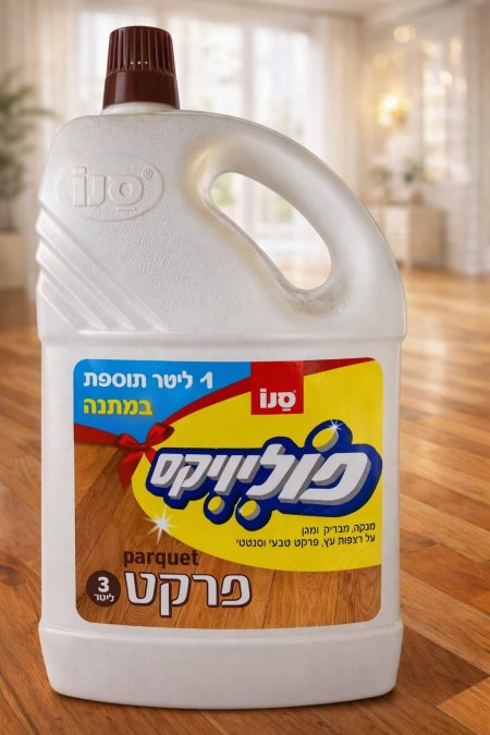 منظف أرضيات بوليواكس – باركيه (Poliwax Parquet Cleaner) من شركة SANO مخصص لأرضيات الخشب والباركيه عبوة 3 لتر