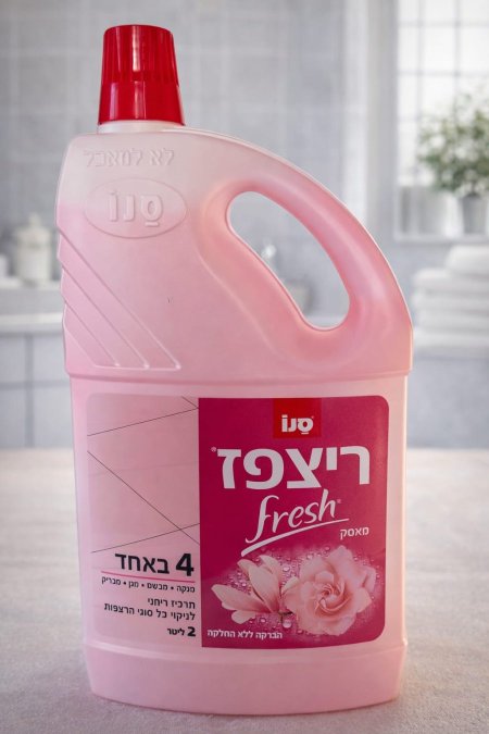 منظف أرضيات ريتسف فريش (Ritzef Fresh) من شركة SANO منظف متعدد الاستعمالات 4×1 عبوة 2 لتر – برائحة الزهور