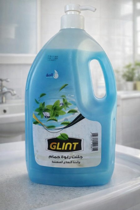 جلنت رغوة حمّام GLINT برائحة النعناع المنعشة عبوة كبيرة مع مضخة.