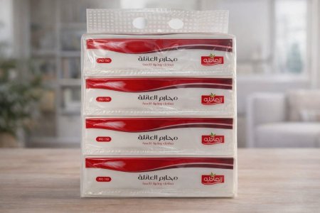 مناديل جيب – الإحسان (مناديل عائلية) عبوة تحتوي على عدة علب مناديل ورقية للاستخدام اليومي