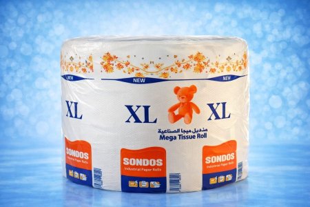 مناديل مطبخ رول XL (Mega Tissue Roll) ماركة SONDOS رول مناديل مطبخ كبير الحجم