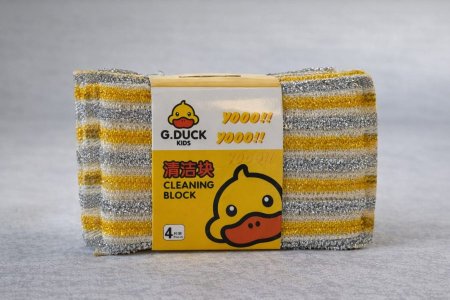Cleaning Block – ليف جلي إسفنج متعدد الطبقات ماركة G.DUCK عبوة 4 قطع.
