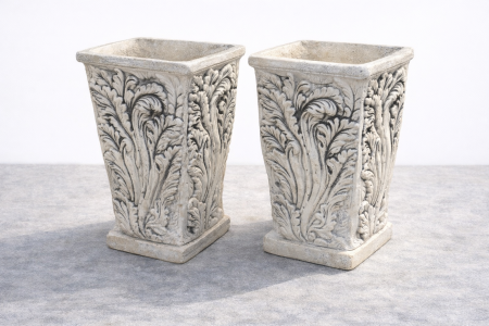 وعاء حجر قوي، مساحة داخلية جيدة لتربة وفيرة