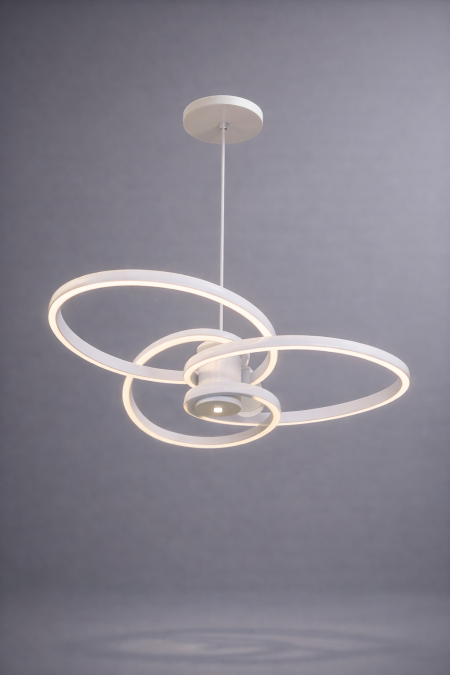 ثريا ليد لامعه باللون الجديد المميز   رقم 1068 / ثريا LED بلمعة/تصميم مميز وبقطر 50 سم