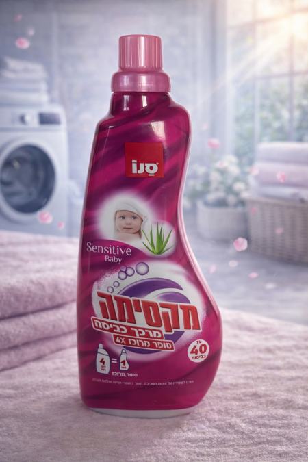 منعّم أقمشة Sensitive Baby بتركيبة لطيفة ومناسبة لبشرة الأطفال الحساسة، يمنح الملابس نعومة فائقة ورائحة خفيفة وآمنة، مع عناية خاصة تحافظ على راحة الطفل ونظافة الأقمشة مع كل غسلة