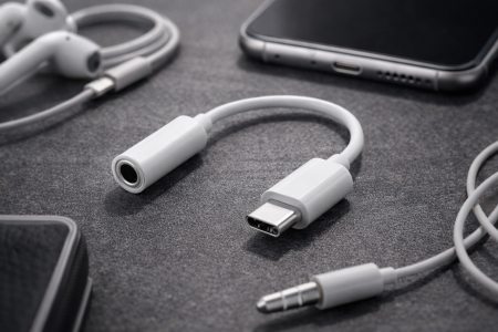 محول USB-C إلى سماعة 3.5mm – صوت واضح وسهولة استخدام