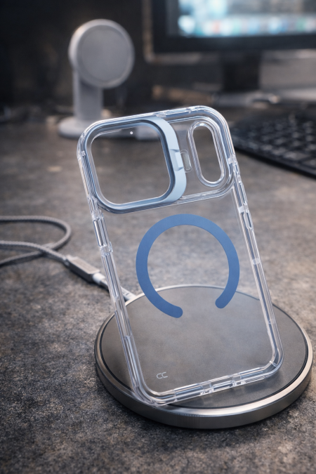 كڤر ايفون 17 بروماكس ماك سيف شفاف