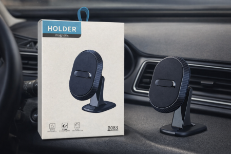 حامل موبايل مغناطيسي للسيارة – ثبات قوي وتصميم أنيق