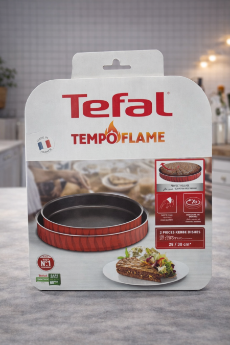 صواني Tefal TempoFlame الأصلية، مثالية للكبة والمعجنات 👌 توزيع حرارة متوازن، طلاء غير لاصق لنتيجة ذهبية وتنظيف سهل 🔥 اختيار عملي لكل فرن