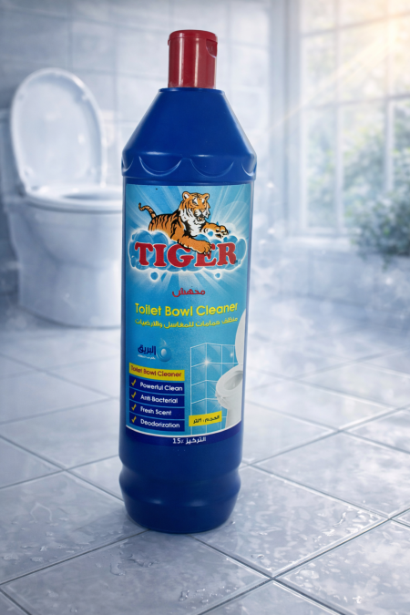 منظف حمّامات Tiger بتركيبة قوية وفعّالة تزيل الترسبات والجراثيم بعمق، تقضي على الروائح غير المرغوبة وتمنح المرحاض نظافة لامعة وانتعاشًا يدوم، مع حماية قوية للأسطح واستخدام سهل وسريع