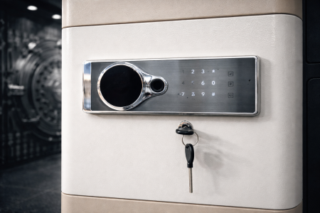 خزنة 40 إنش بقفل إلكتروني ذكي – أمان فائق وسعة كبيرة لحماية مقتنياتك بكل ثقة.