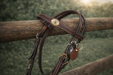لِجام خيل جلدي فاخر مصنوع من جلد طبيعي عالي الجودة مع خياطة متقنة ومشابك معدنية قوية، يوفّر راحة وثبات مثاليين للخيل أثناء التدريب أو الركوب. تصميم أنيق يجمع بين القوة والفخامة لعشّاق الفروسية الحقيقيين. اختيار مثالي للاستخدام اليومي والمنافسات 👌