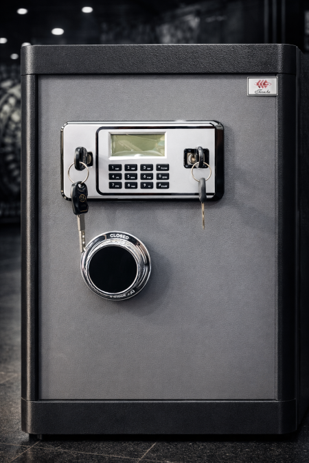 خزنة 50 إنش بقفل إلكتروني رقمي – أمان عالي وسعة ممتازة لحماية مقتنياتك المهمة بكل راحة.
