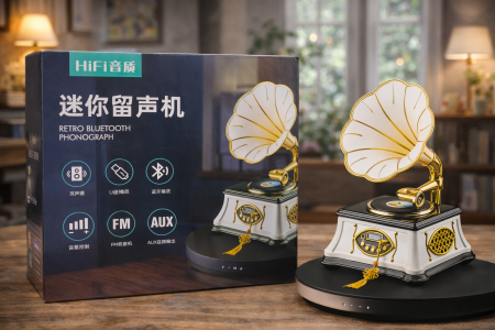 راديو Retro Bluetooth بتصميم كلاسيكي أنيق ولمسة فاخرة، يجمع بين التراث والصوت العصري. يدعم Bluetooth، USB، AUX وراديو FM مع جودة صوت Hi-Fi واضحة. قطعة مميزة للديكور والاستمتاع بالموسيقى في البيت أو المكتب