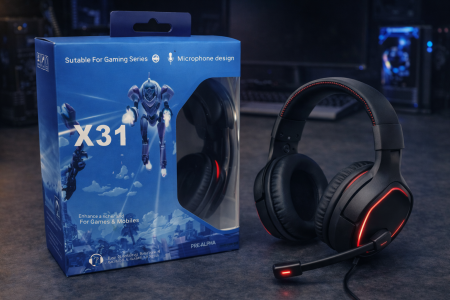 سماعة ألعاب X31 Gaming Headset مع مايكروفون