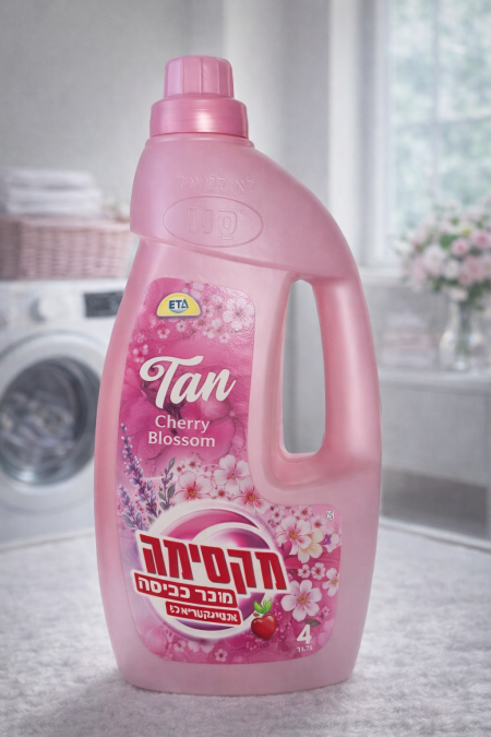 ✨ منعّم أقمشة Tan – Cherry Blossom رائحة زهور الكرز الناعمة مع نعومة تدوم طويلًا، تمنح ملابسك إحساسًا أنثويًا منعشًا ولمسة حريرية بكل غسلة 🌸🍒