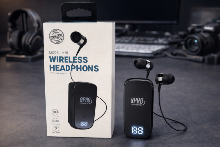 سماعة بلوتوث لاسلكية 9PRO – مع شاشة LED