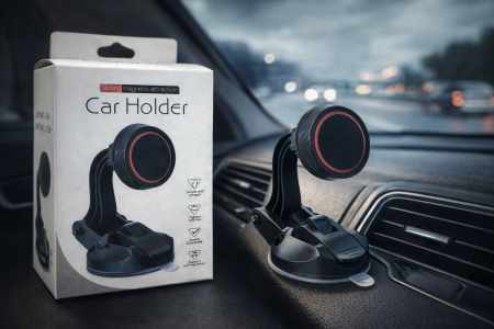 حامل جوال مغناطيسي للسيارة – ثبات قوي وتصميم عملي