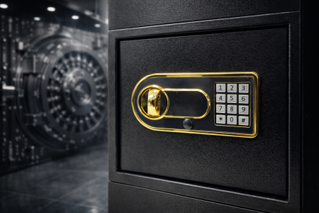 خزنة 25 إنش بقفل إلكتروني – أمان عالي وتصميم أنيق لحماية مقتنياتك الثمينة بكل ثقة.