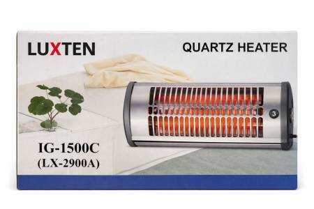 دفاية كوارتز LuxTen – IG-1500C تدفئة قوية وسريعة بأداء عالي، مثالية لغرف النوم والمعيشة. ✔️ قدرة حتى 1500W ✔️ 3 مستويات حرارة للتحكم المثالي ✔️ عناصر تسخين Quartz عالية الكفاءة ✔️ تصميم أنيق وآمن للاستخدام اليومي ✔️ توزيع حرارة متوازن وهادئ