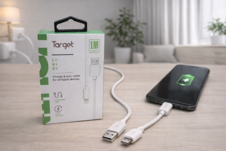 كيبل شحن USB to iphone 1m