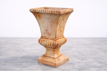 وعاء حجر حجم كبير تصميم قوي لتحمل الظروف الخارجية