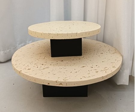 ستاند طقم تقديم بتصميم عصري مثالي لعرض الحلويات، الكيك أو الضيافة بشكل أنيق. تصميم عملي وثابت يضيف لمسة فخامة وترتيب لأي طاولة.