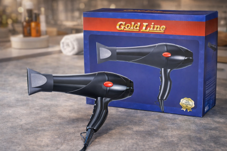 مجفف شعر Gold Line 💨✨ قوة هواء عالية لتجفيف سريع بدون تعب، خفيف، عملي، وسهل الاستخدام اليومي. تصفيف أسرع ولمسة ناعمة بكل مرة 💇‍♀️👌