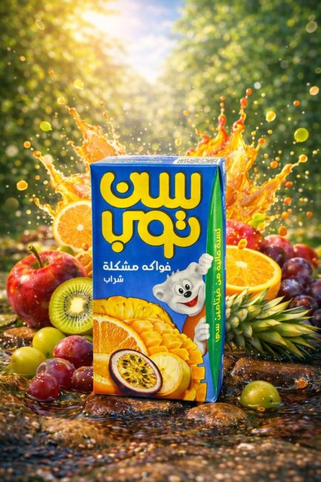 سن توب بطعم الفواكه المشكلة