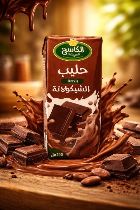 حليب بطعم الشوكولاتة