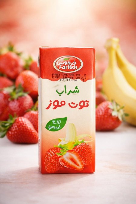 شراب فرفوش بطعم التوت والموز