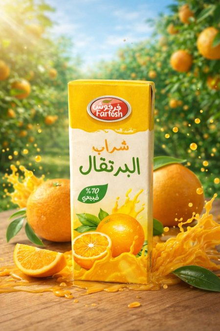 شراب فرفوش بطعم البرتقال