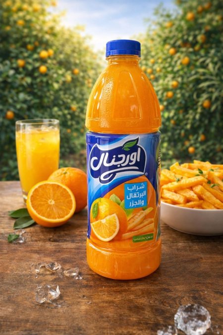 عصير اورجنال بطعم البرتقال والجزر