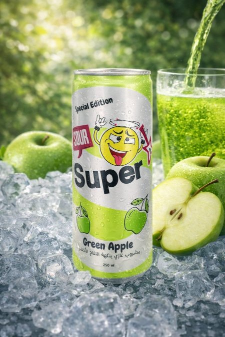 سوبر بطعم التفاح