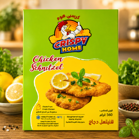 شنيتسل دجاج من كريسبي هوم 560 غرام
