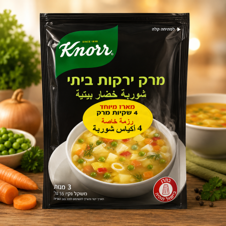 شوربة كنور خضار بيتية بمزيج غني من الخضار والنكهات الدافئة، سهلة التحضير ومثالية لوجبة سريعة وشهية.