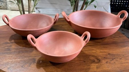 طقم قلايات فخار