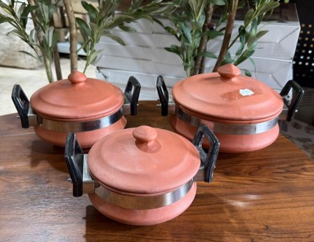 طقم مقالي فخار