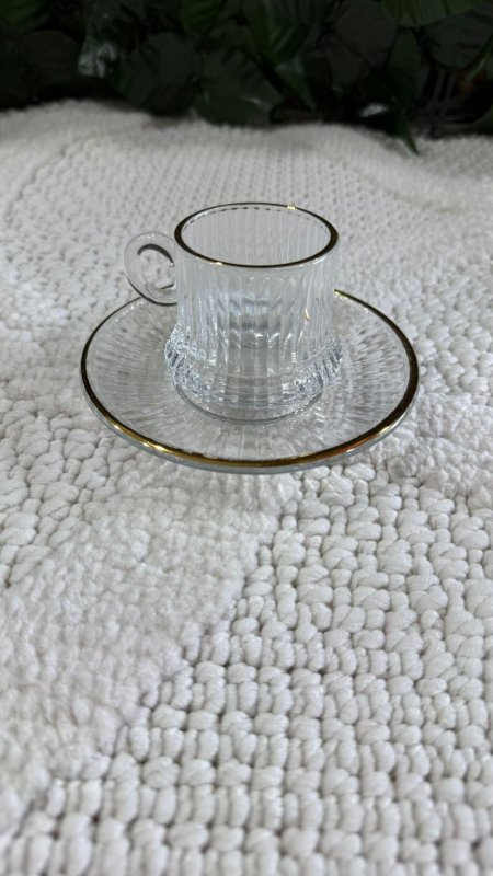 12 فنجان مع 12 صحن