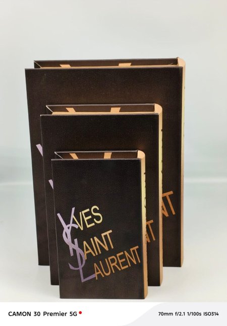 كتب ديكور خشب بامبو