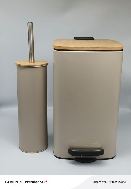 طقم حمام باخ زباله +فرشاه تنضيف