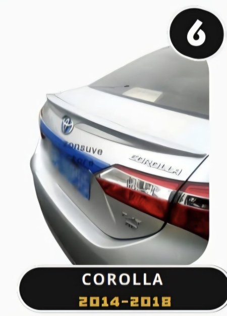 سبويلر كورولا 2014-2018