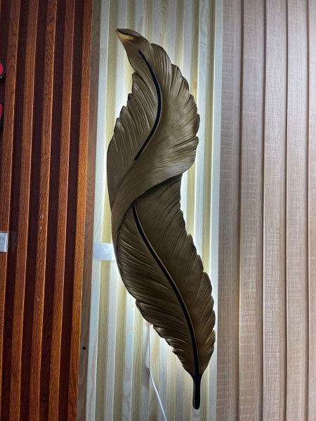 ريشة جبصين طول 90سم مع اضائة خلفيه بتغير لونين